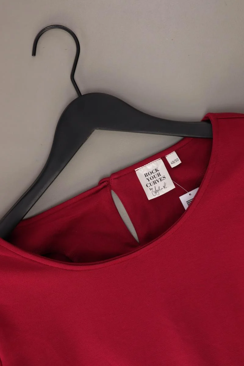 ROCK YOUR CURVES Langarmkleid Gr. 48/50 rot aus Polyester