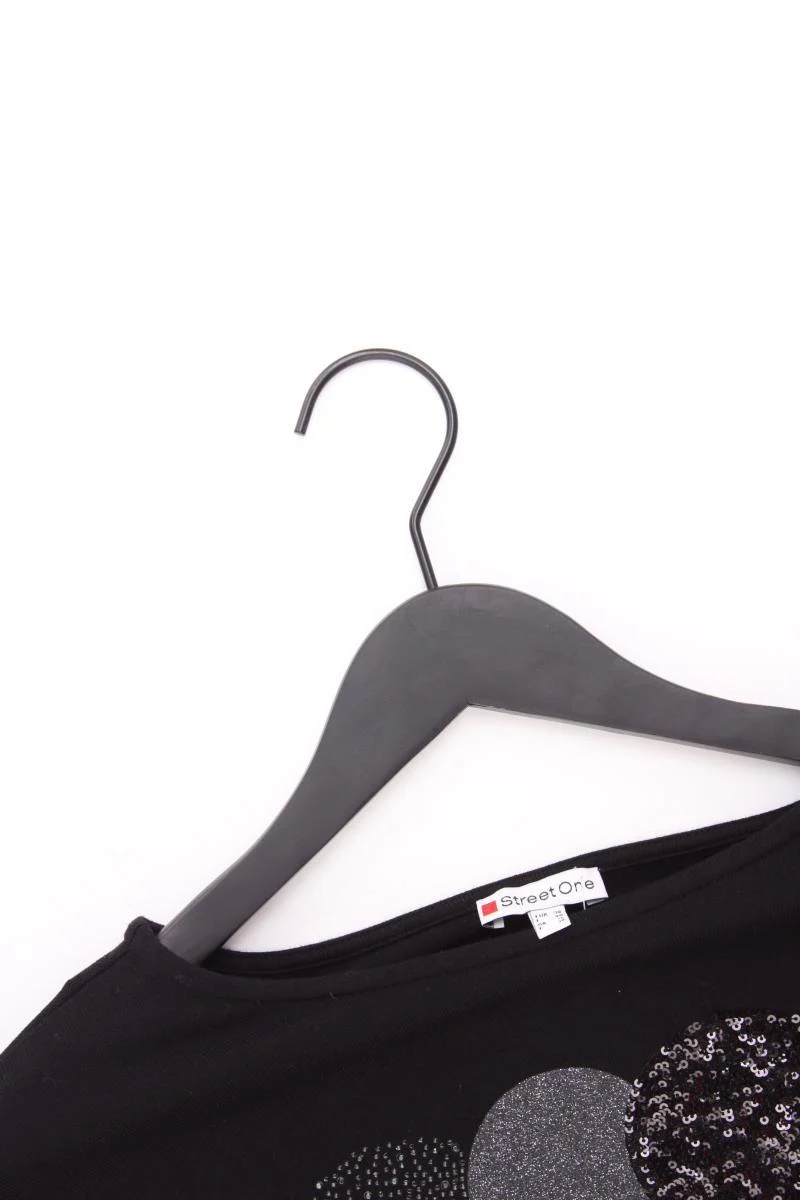 Street One Longsleeve-Shirt Gr. 36 Langarm mit Pailletten schwarz