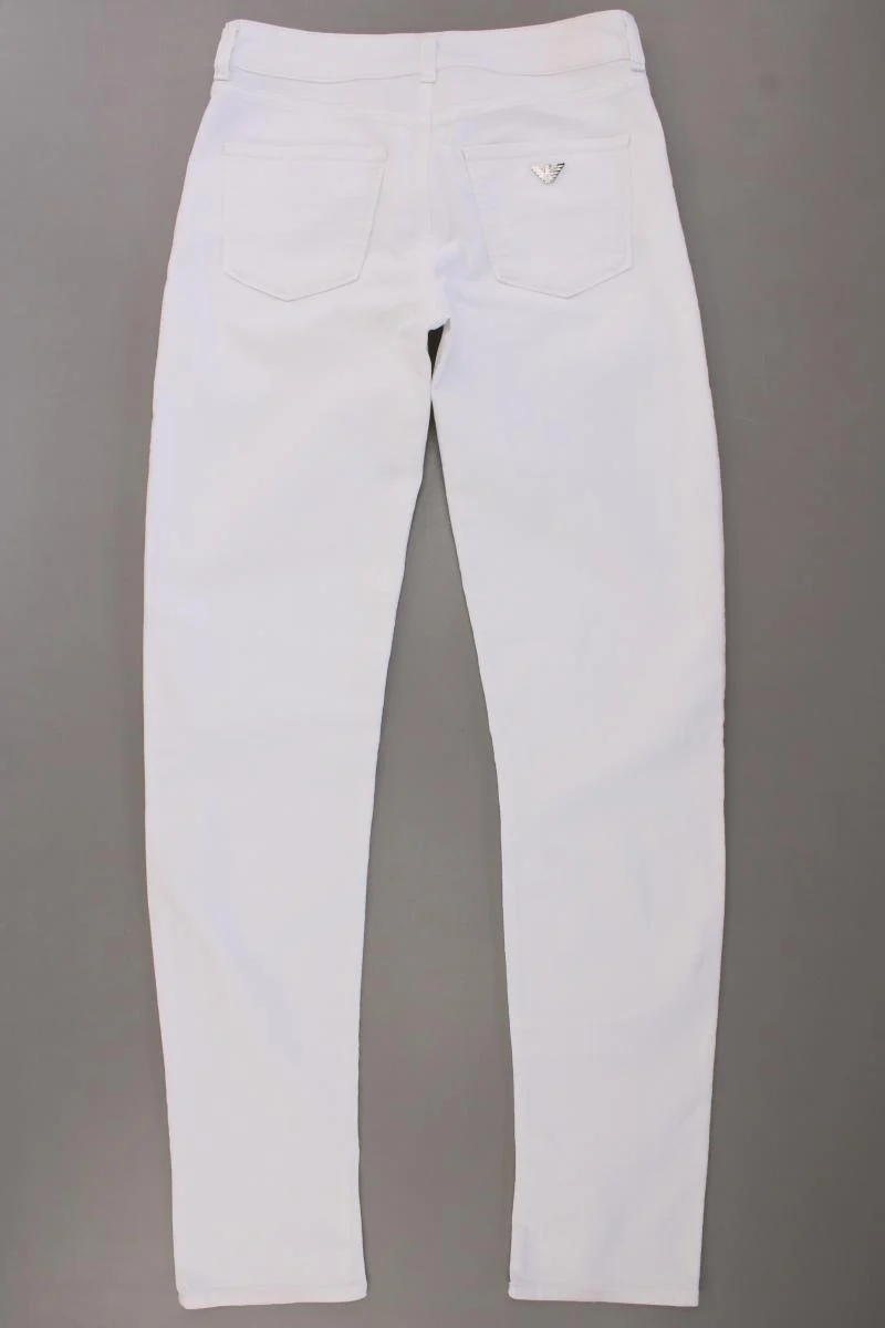 Armani Jeans Hose Gr. W28 weiß aus Baumwolle