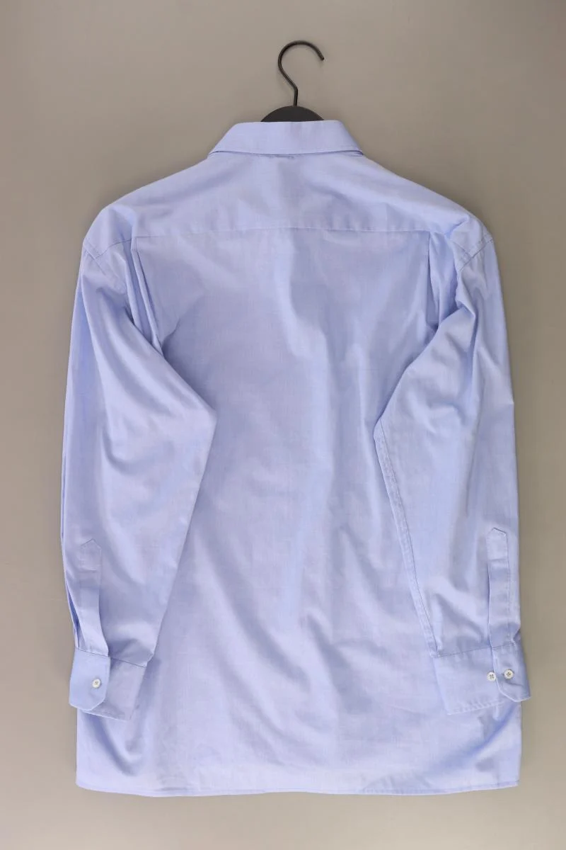 Eterna Langarmhemd für Herren Gr. Hemdgröße 42 blau aus Baumwolle