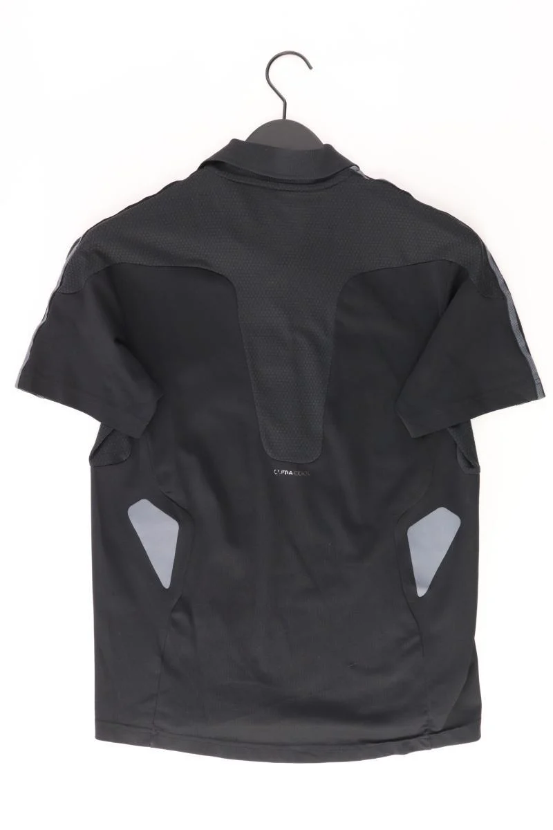 Adidas Poloshirt für Herren Gr. S Kurzarm schwarz aus Polyester