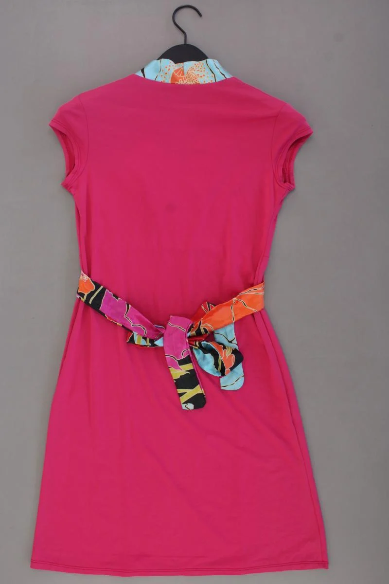 Dixie Kurzarmkleid Gr. M mit Gürtel pink aus Polyamid