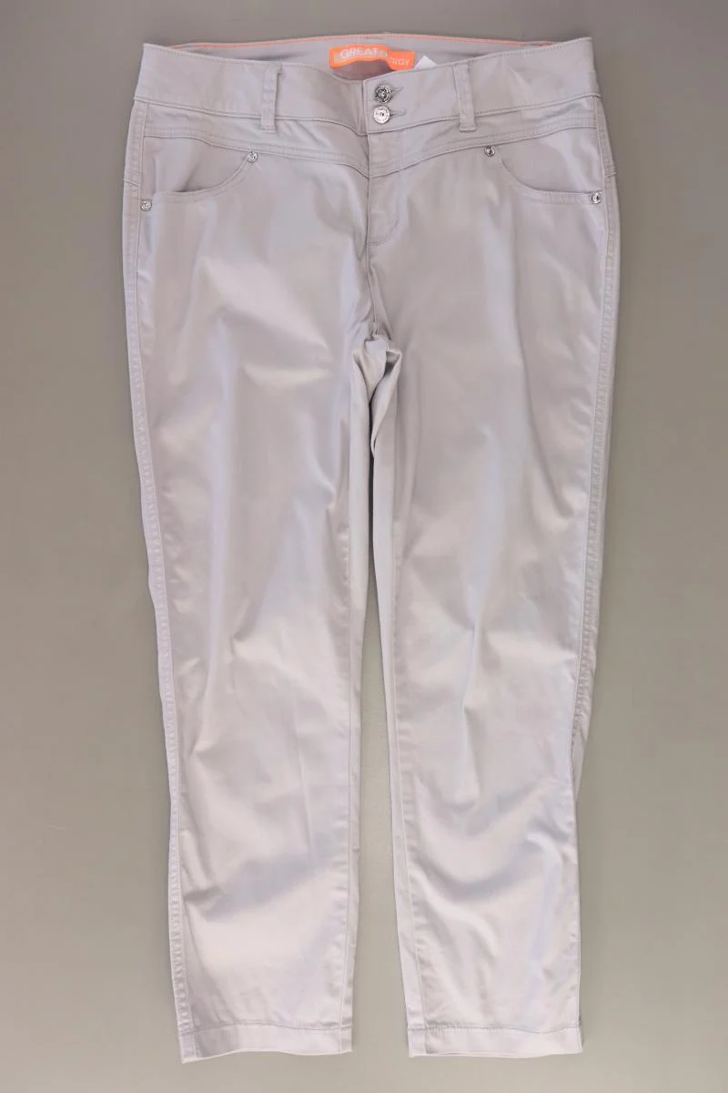 Street One Hose Gr. 38/L26 grau aus Baumwolle