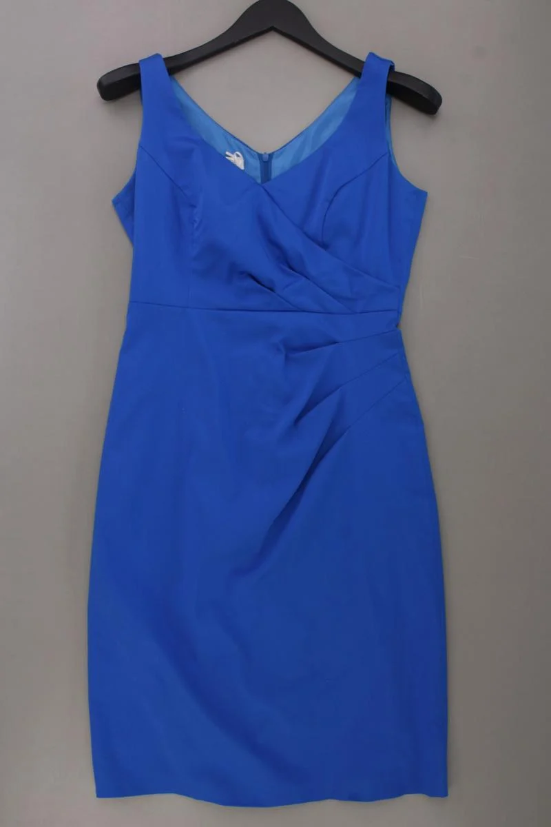 Apanage Abendkleid Gr. 36 Träger blau aus Baumwolle