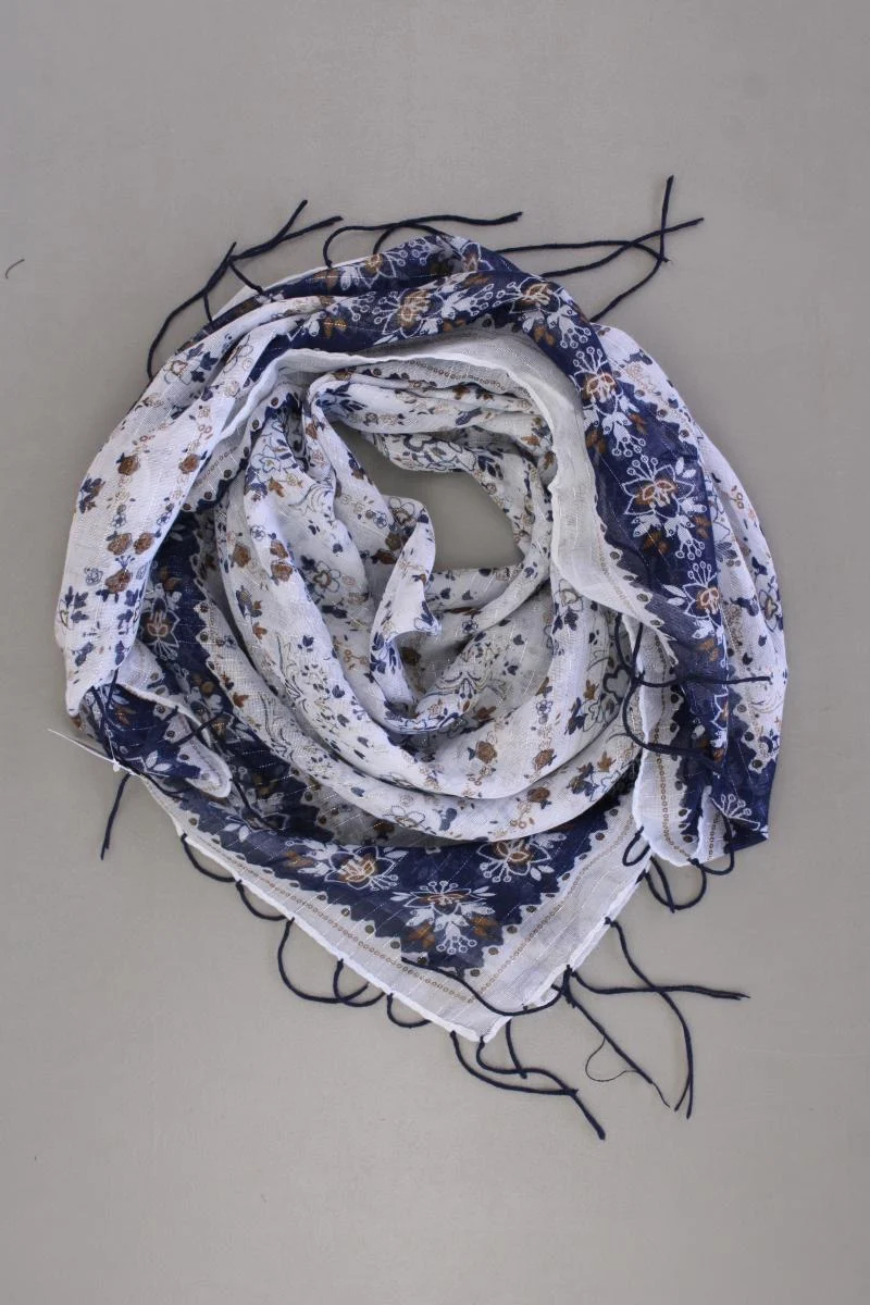 Tuch mit Blumenmuster blau