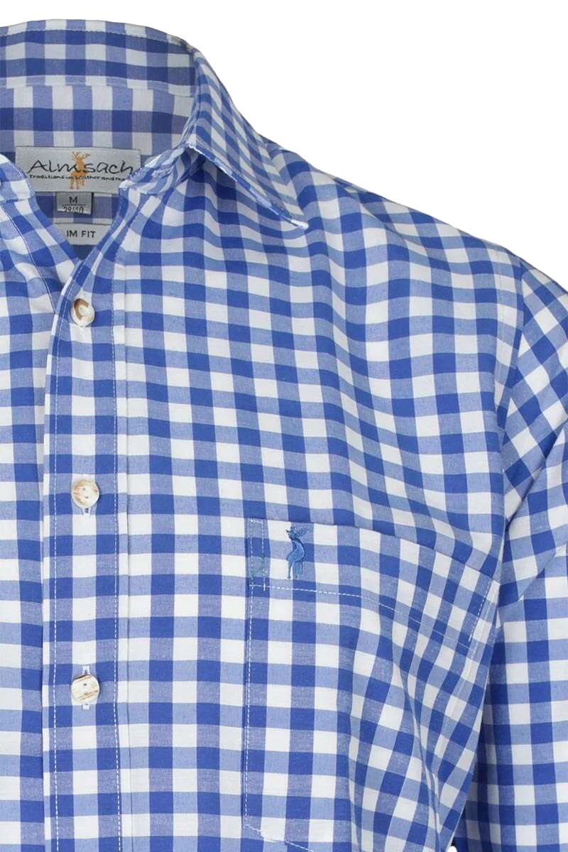SLIM-FIT Hemdkragen kariert - jeans