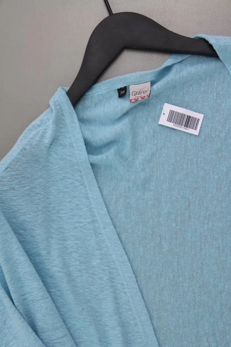 Qiero! Strickjacke Gr. 38 3/4 Ärmel türkis