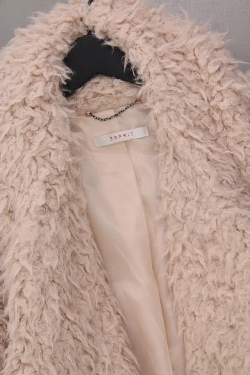 Esprit Kunstfelljacke Gr. M rosa aus Polyester