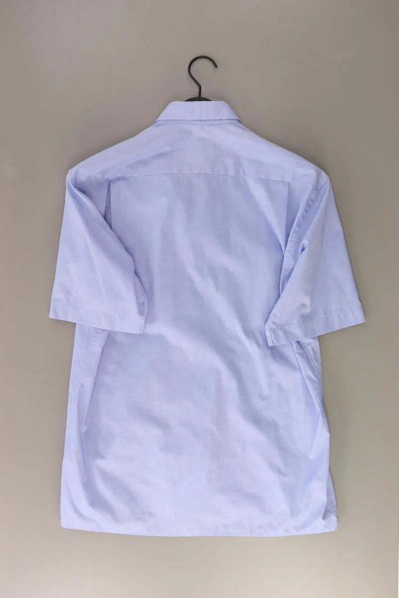 Eterna Kurzarmhemd für Herren Gr. Hemdgröße 40 blau aus Baumwolle