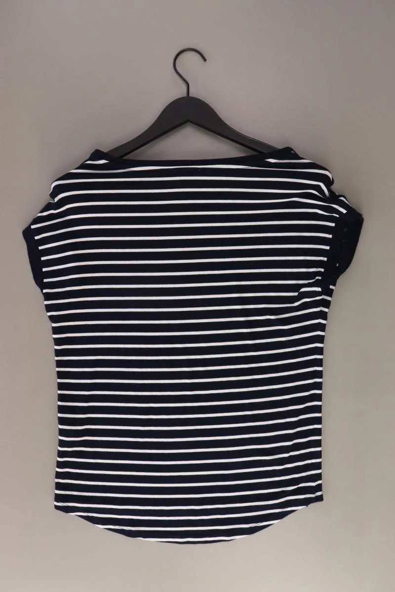 Soccx Printshirt Gr. 36 gestreift Kurzarm blau aus Baumwolle