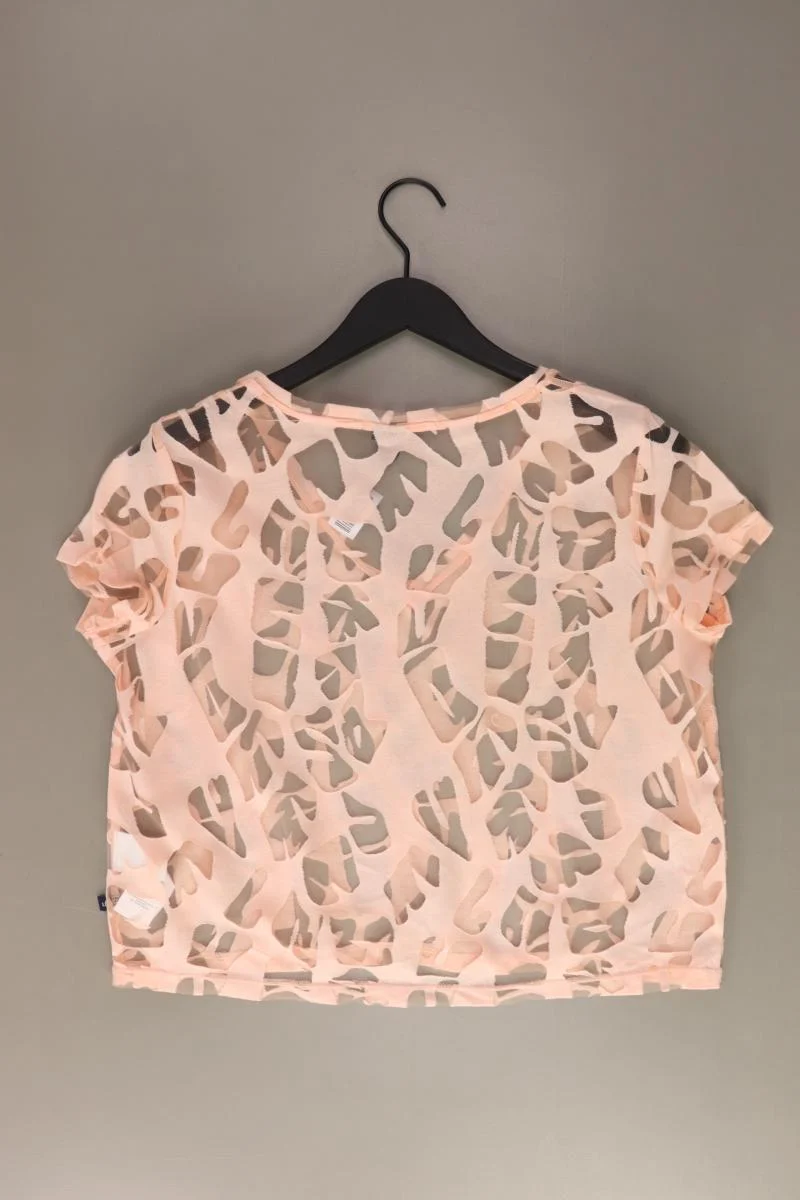 s.Oliver Cropped Shirt Gr. L Kurzarm rosa aus Polyester