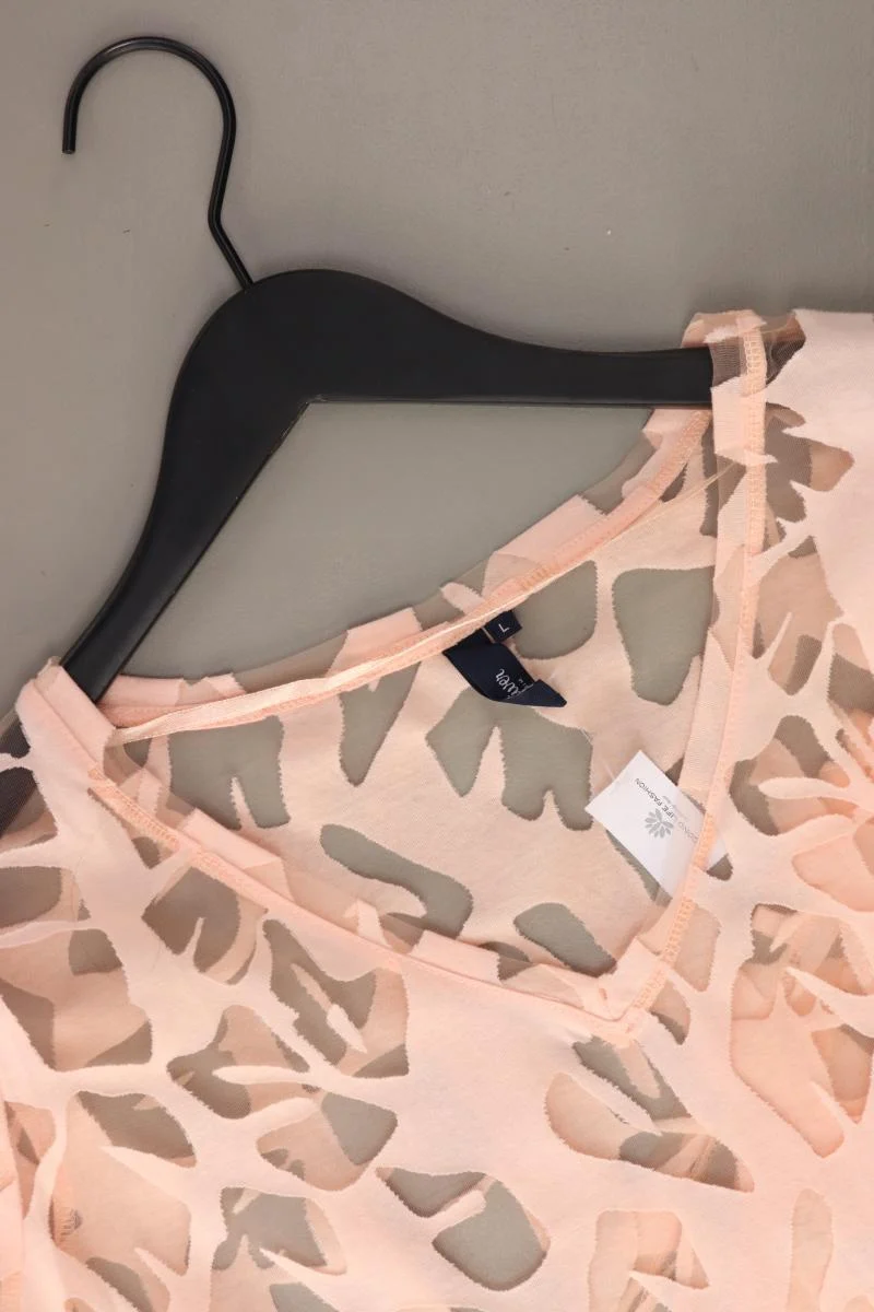 s.Oliver Cropped Shirt Gr. L Kurzarm rosa aus Polyester