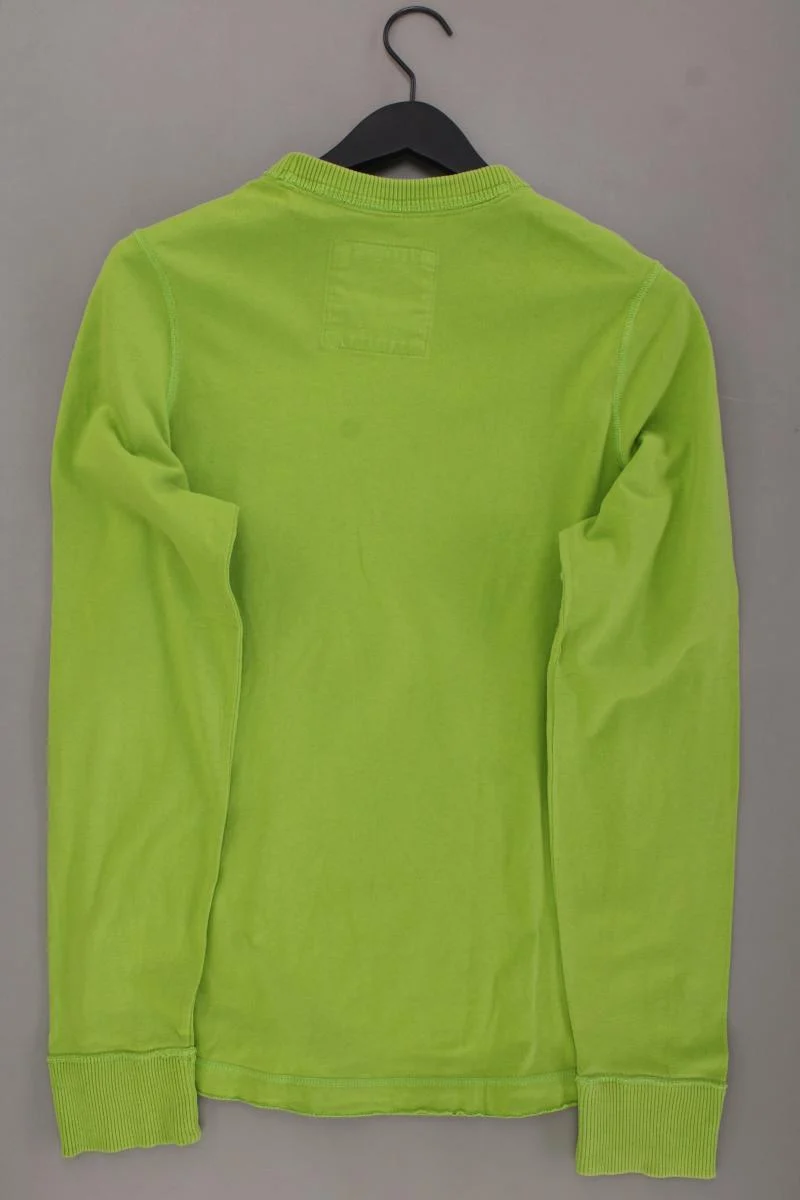 Hollister Feinstrickpullover für Herren Gr. L grün aus Baumwolle