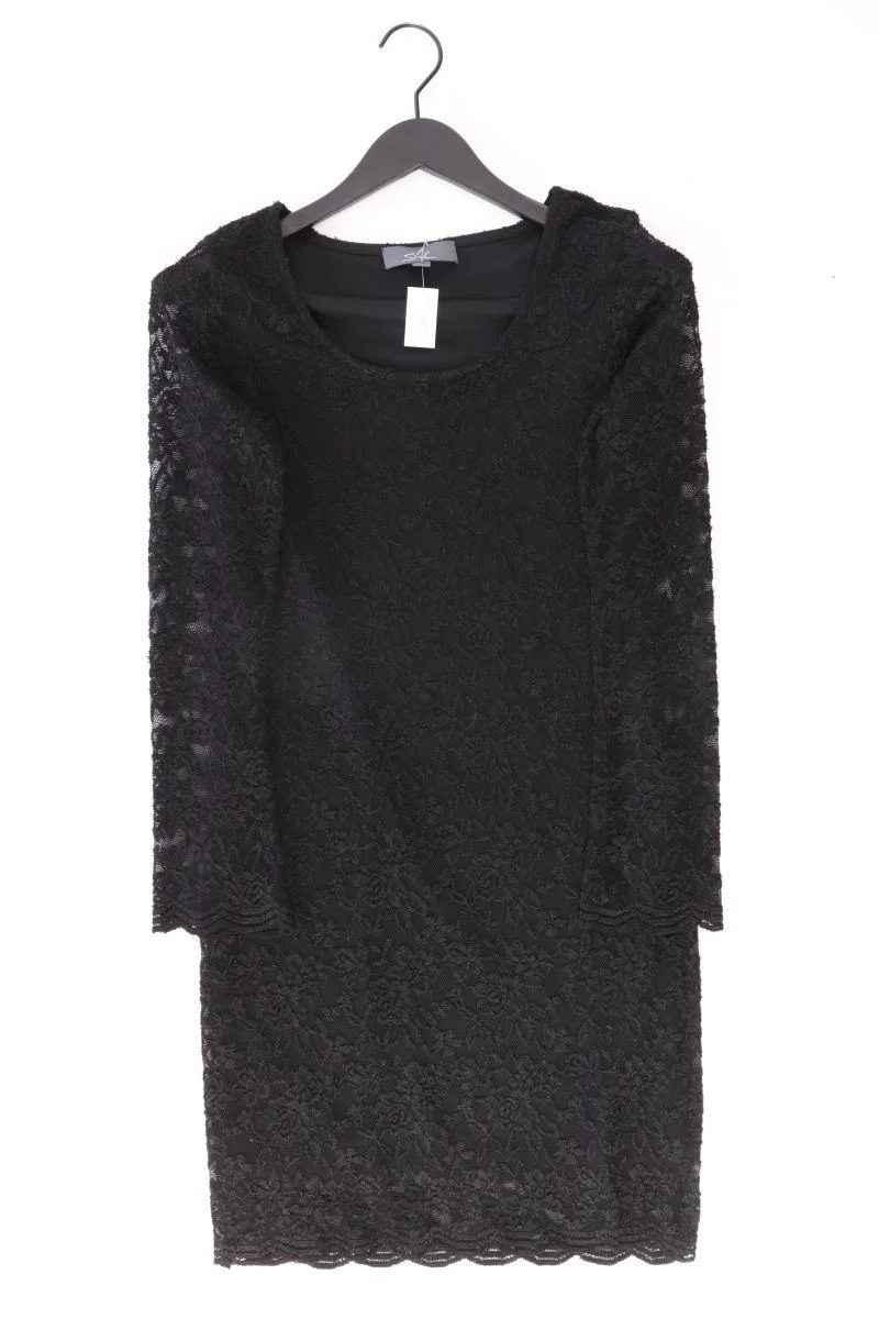 She Spitzenkleid Gr. 38 Langarm schwarz aus Polyester
