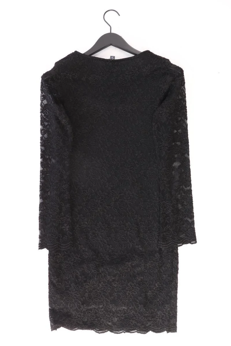 She Spitzenkleid Gr. 38 Langarm schwarz aus Polyester