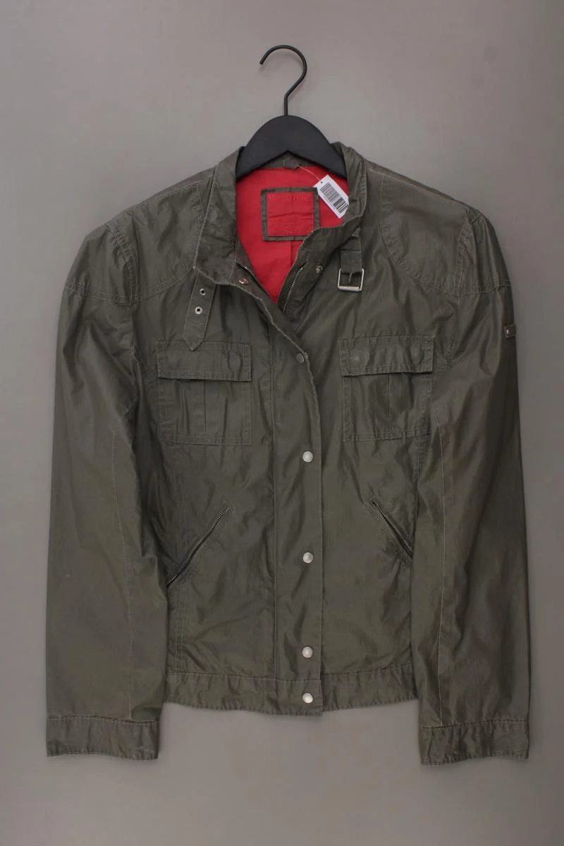 Marc O'Polo Übergangsjacke Gr. 42 grau aus Baumwolle