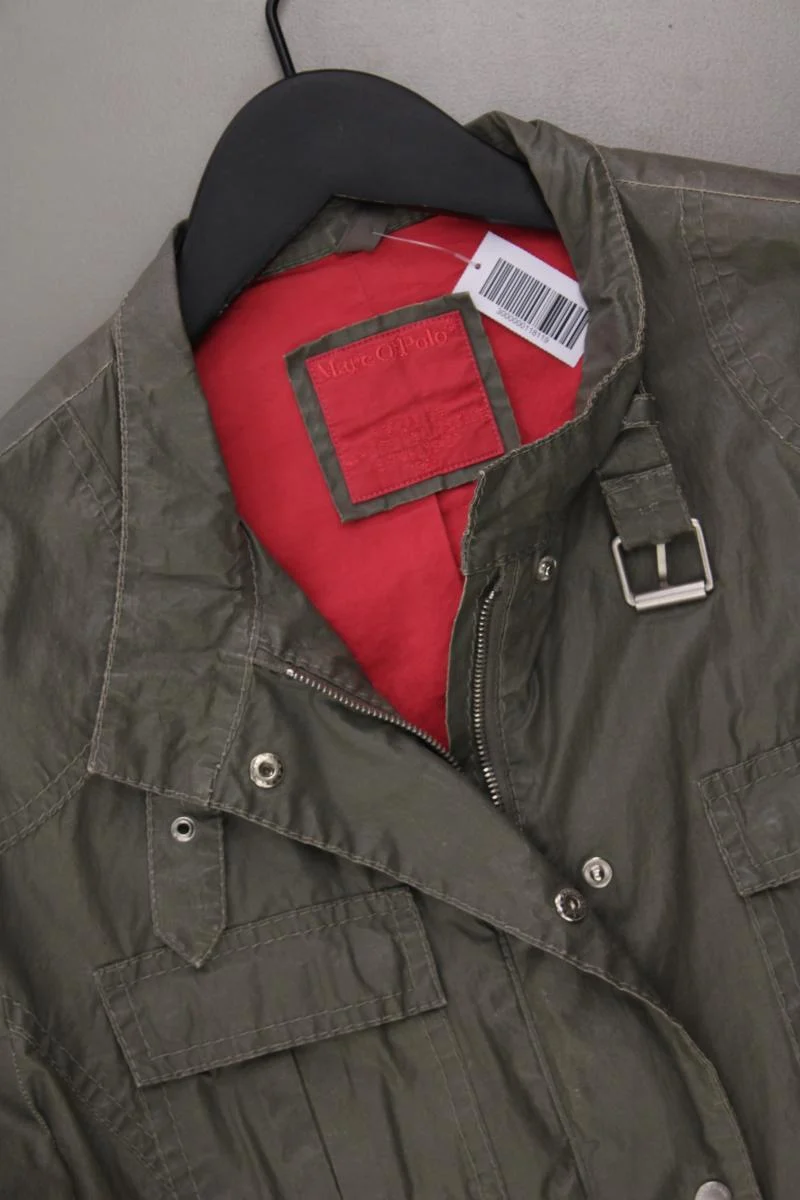 Marc O'Polo Übergangsjacke Gr. 42 grau aus Baumwolle