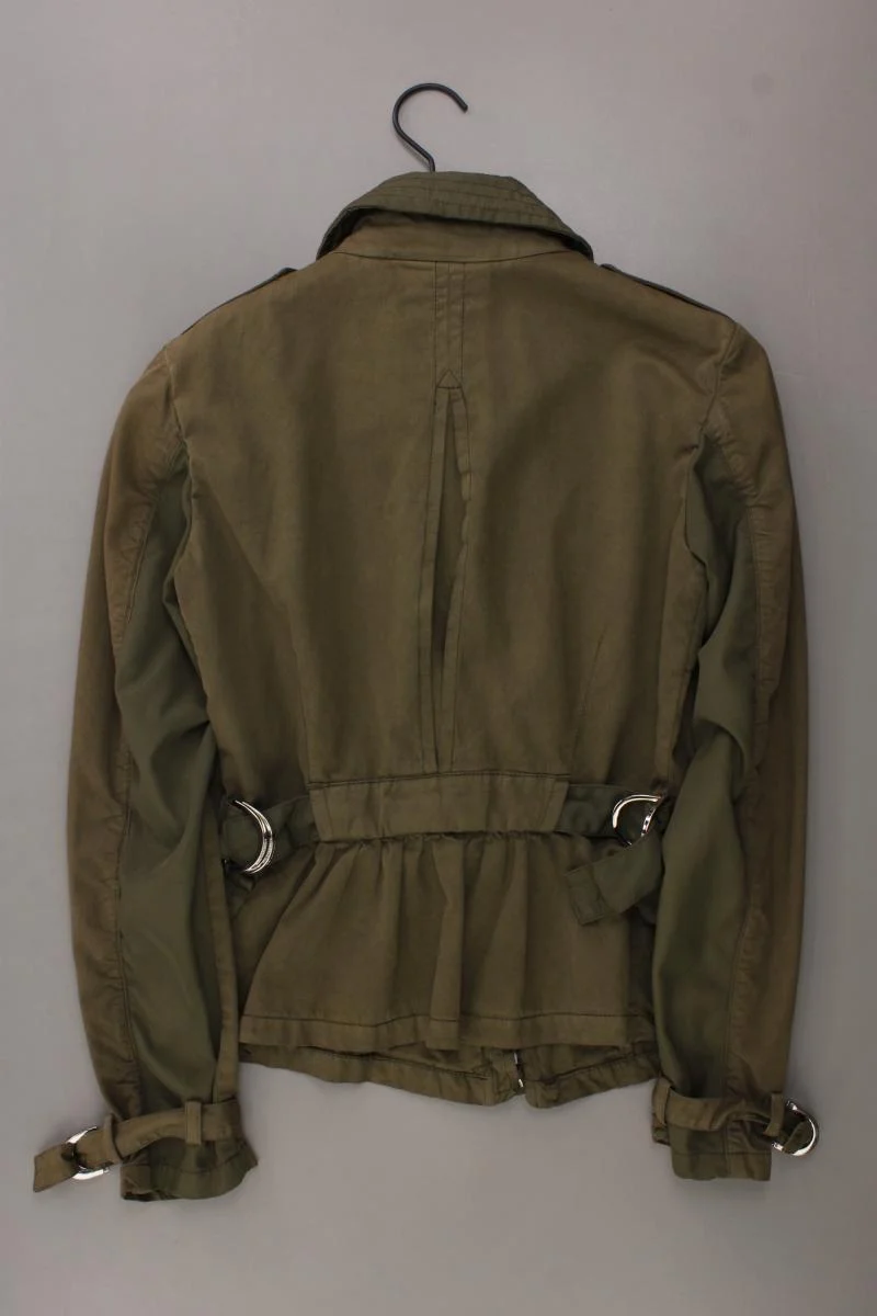 Moncler Übergangsjacke Gr. 34 olivgrün aus Baumwolle