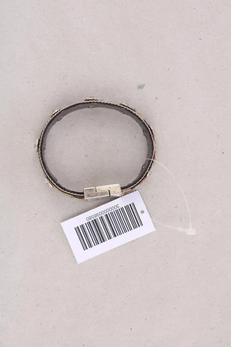 Bibi Armband mit Tierdruck braun
