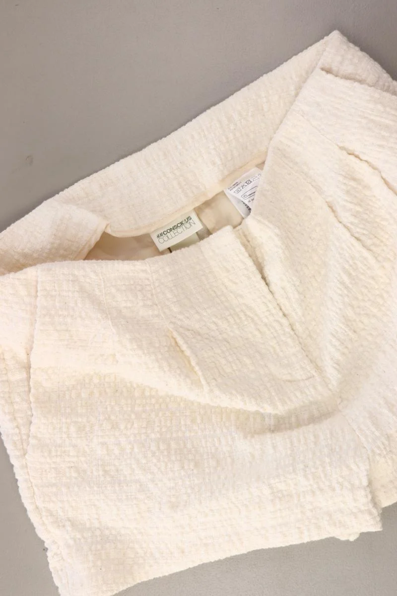 H&M conscious Shorts Gr. 34 neu mit Etikett creme aus Baumwolle