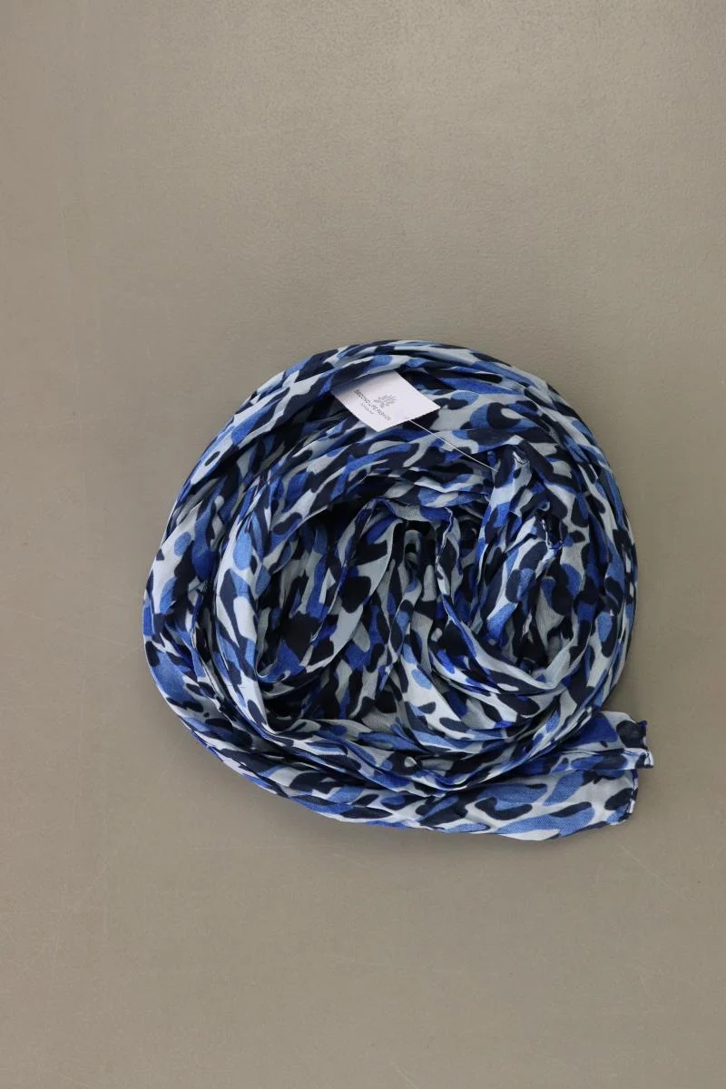 Tuch mit Tierdruck blau