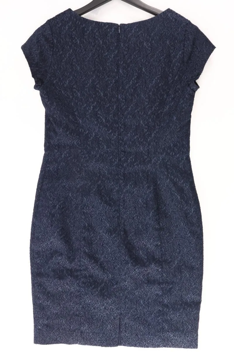 Laura Scott Abendkleid Gr. 38 Kurzarm blau aus Polyester