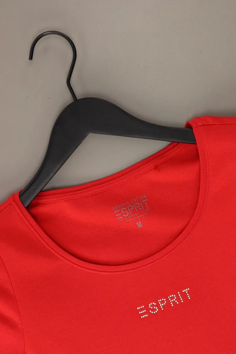 Esprit T-Shirt Gr. M Kurzarm rot aus Baumwolle