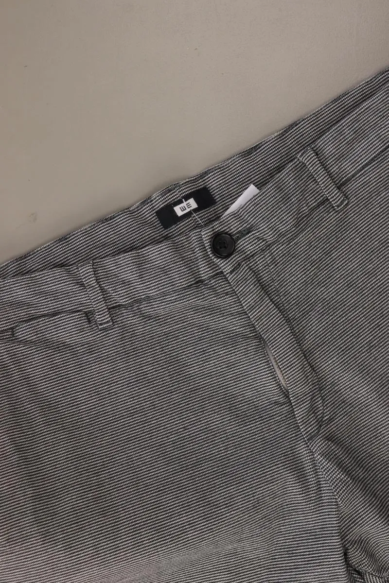 WE Fashion Hose für Herren Gr. W33/L34 gestreift grau aus Baumwolle