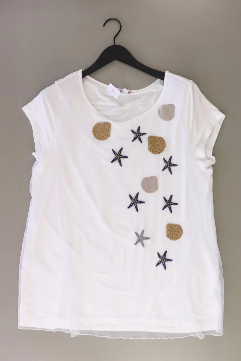 Second Hand Outfit Größe XXL mit Alba Moda Kurzarmbluse in Gr. 48 und Armband