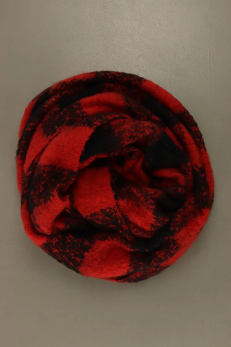 Schal kariert rot aus Polyester