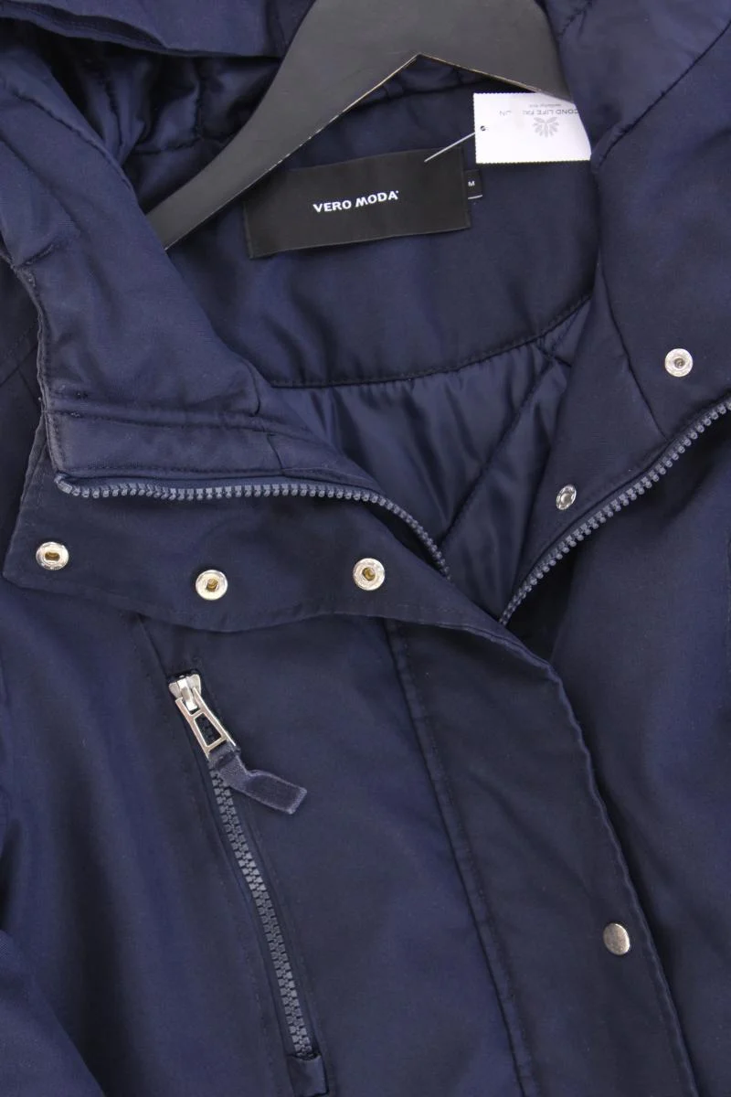 Vero Moda Kapuzenmantel Gr. M neuwertig blau aus Polyester