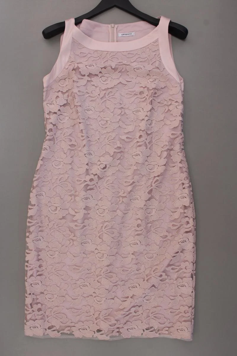 grappa Spitzenkleid Gr. 42 Ärmellos rosa aus Viskose