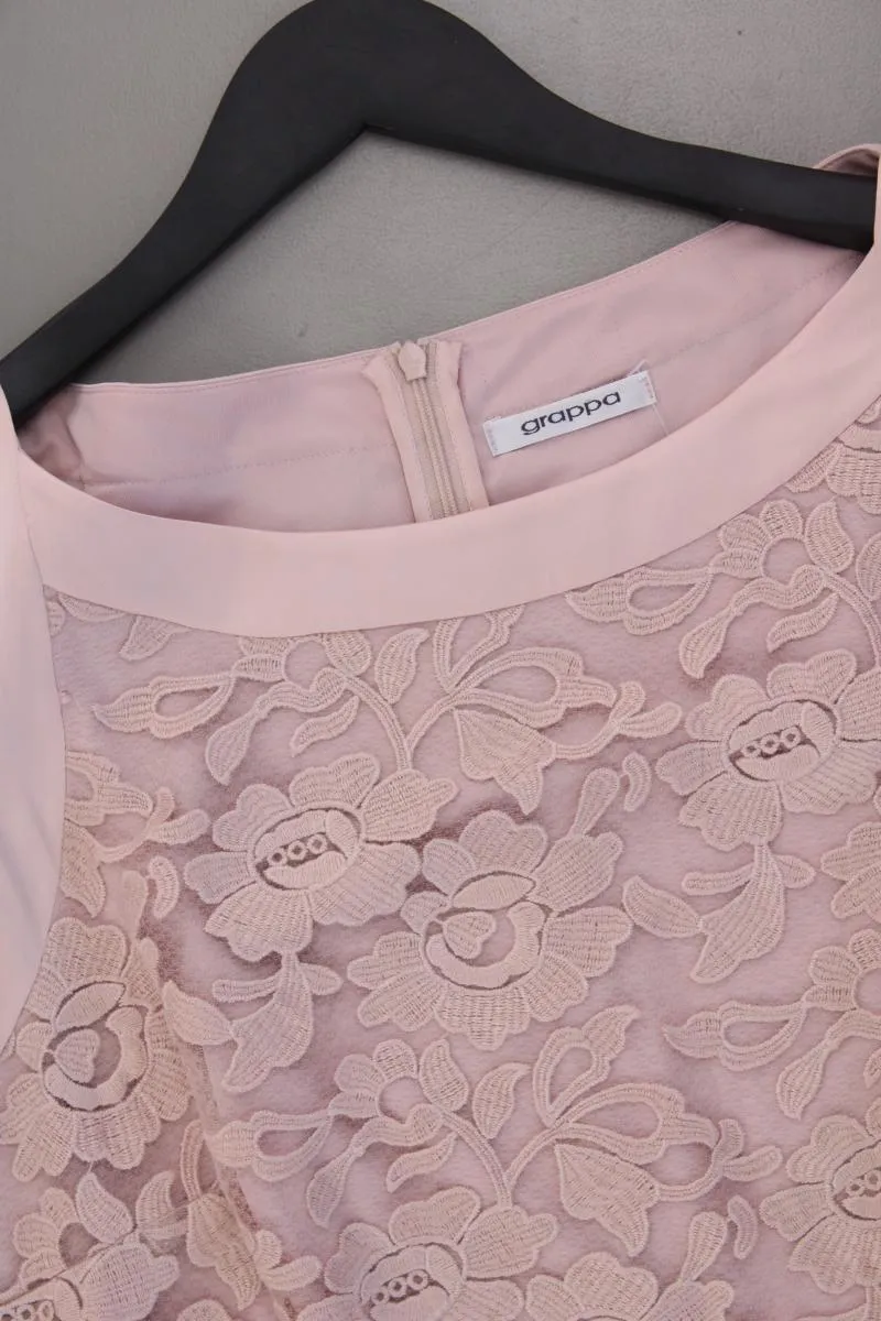 grappa Spitzenkleid Gr. 42 Ärmellos rosa aus Viskose