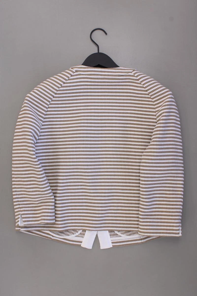 s.Oliver Premium Kurzjacke Gr. 40 gestreift neuwertig braun aus Baumwolle