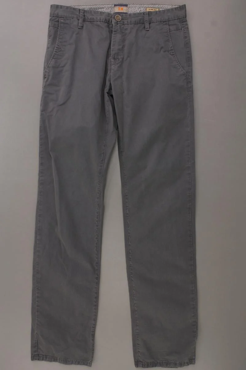 BOSS Orange Chinohose für Herren Gr. 48 grau aus Baumwolle
