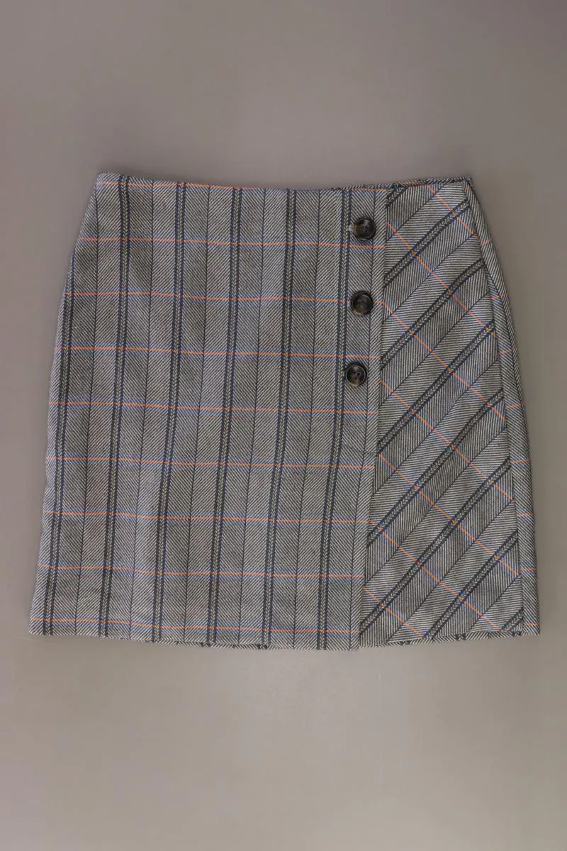 Tom Tailor Rock Gr. 40 kariert grau aus Polyester