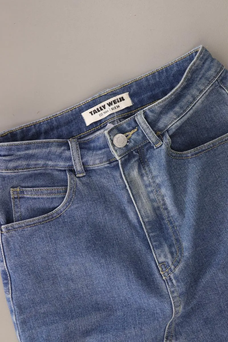 Tally Weijl Jeansrock Gr. 34 blau aus Baumwolle