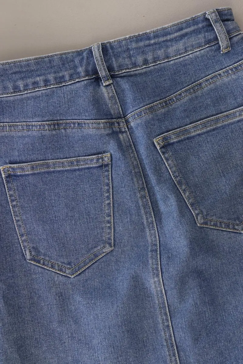 Tally Weijl Jeansrock Gr. 34 blau aus Baumwolle