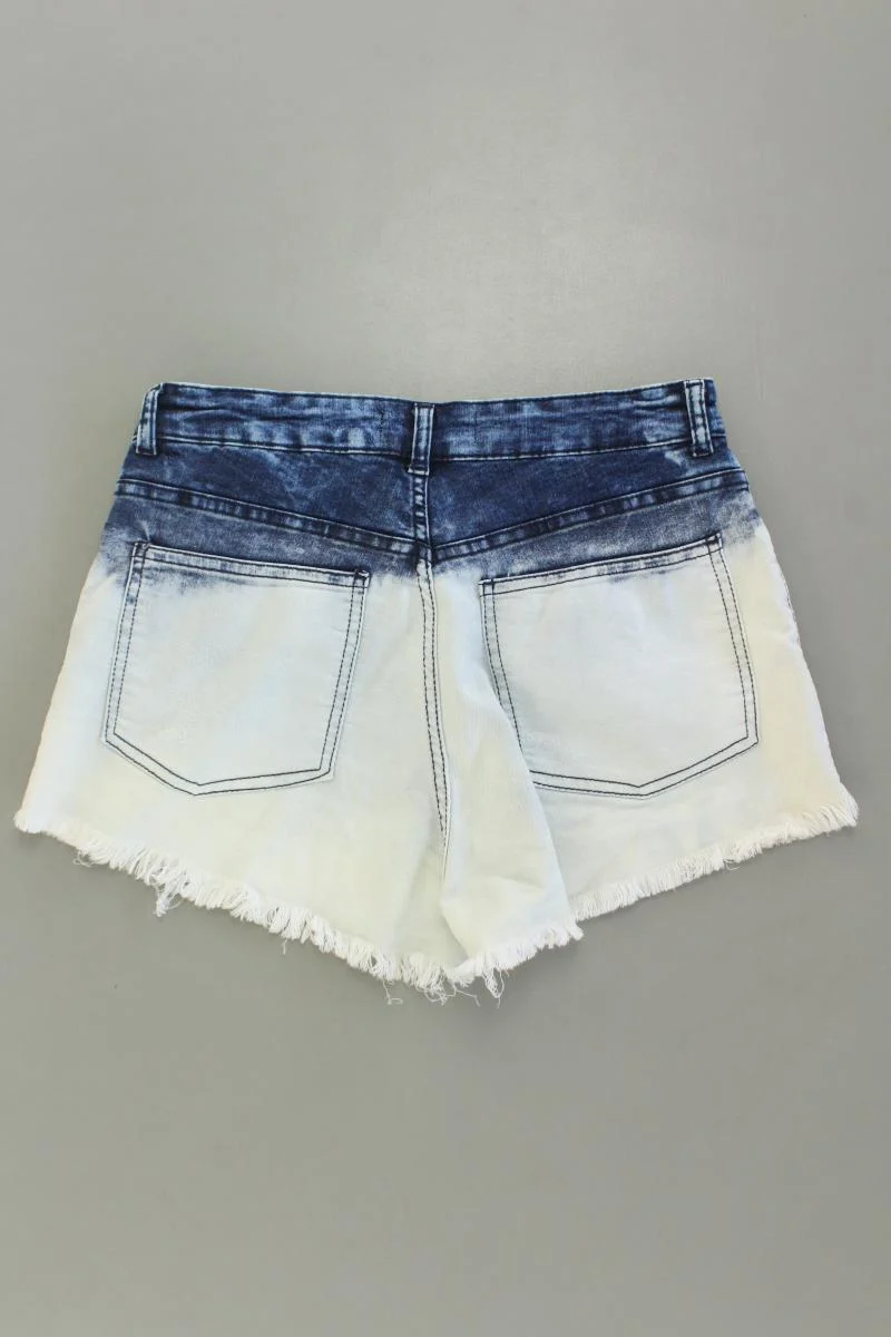 H&M Shorts Gr. 40 mit Batikmuster blau aus Baumwolle