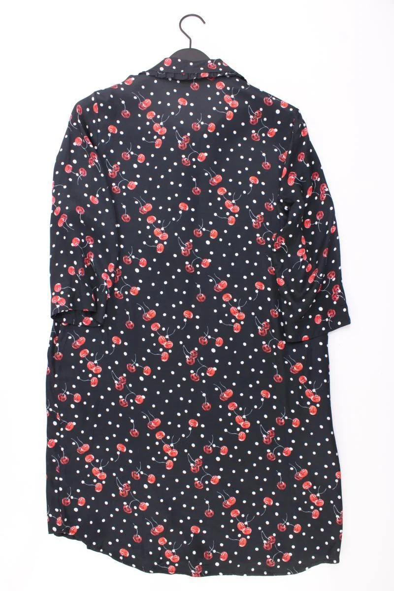 Sem Per Lei Blusenkleid mit Kirschmuster Gr. 34 gepunktet neuwertig 3/4 Ärmel