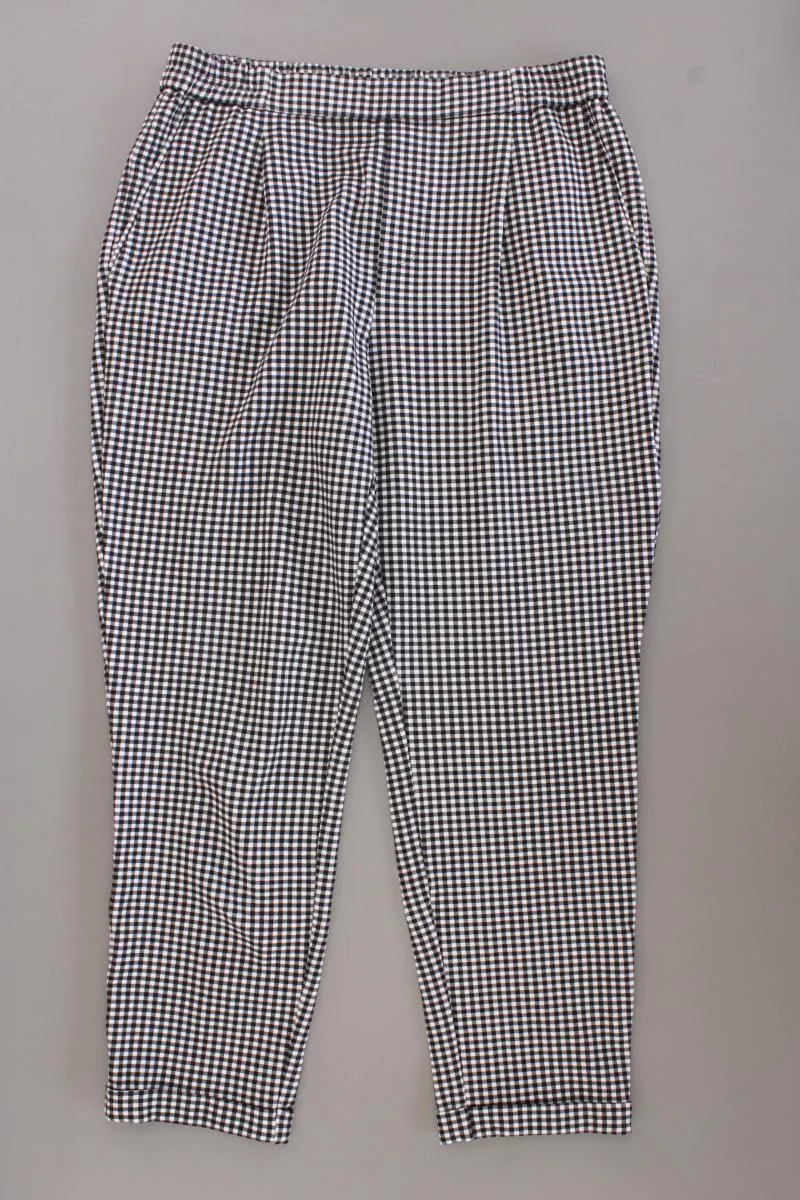 United Colors of Benetton Stoffhose Gr. 40 kariert schwarz
