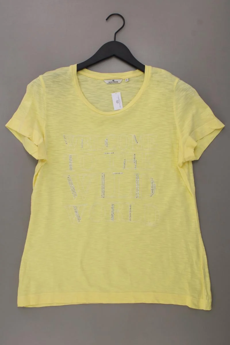 Tom Tailor T-Shirt Gr. XL Kurzarm gelb