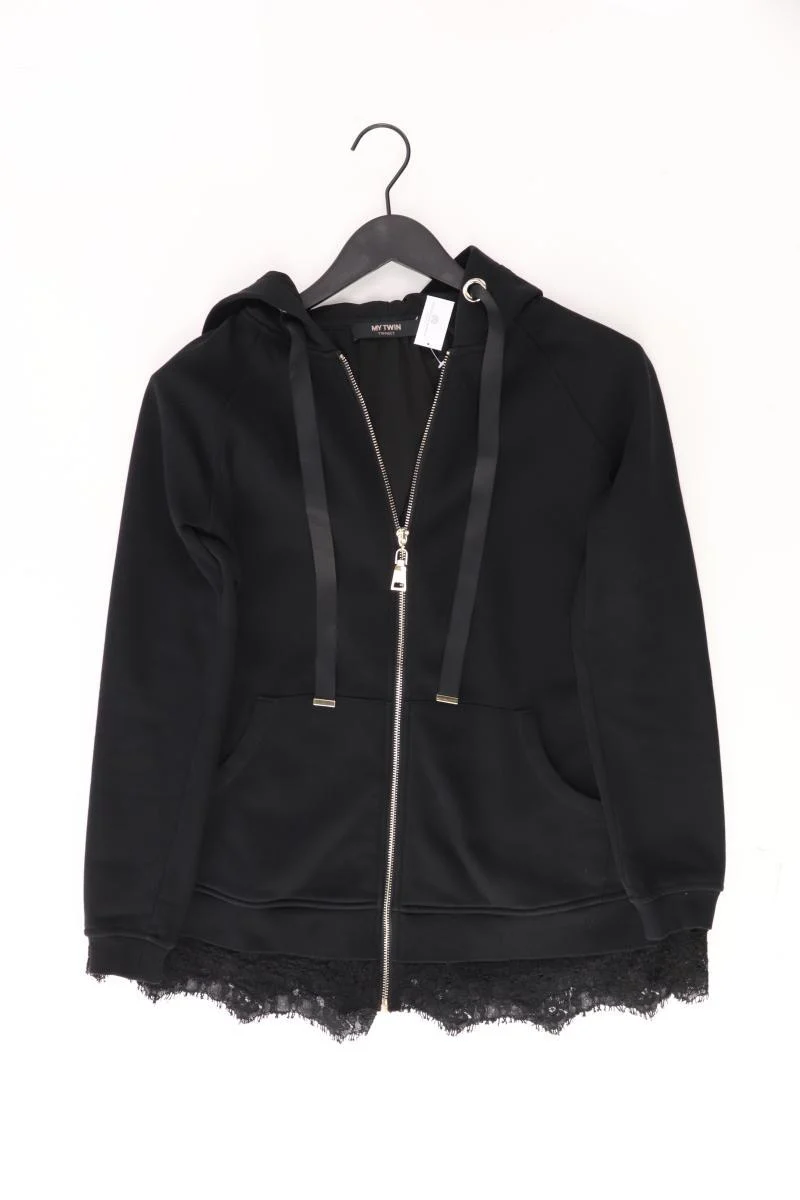 Twin Set Hoodie Gr. S schwarz aus Baumwolle