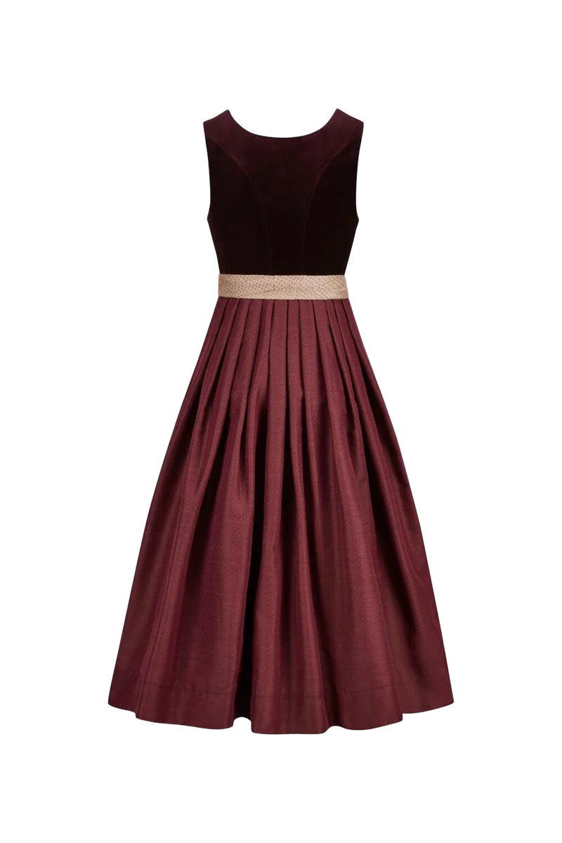 Gottseidank Dirndl Monika Bordeaux Burgunder