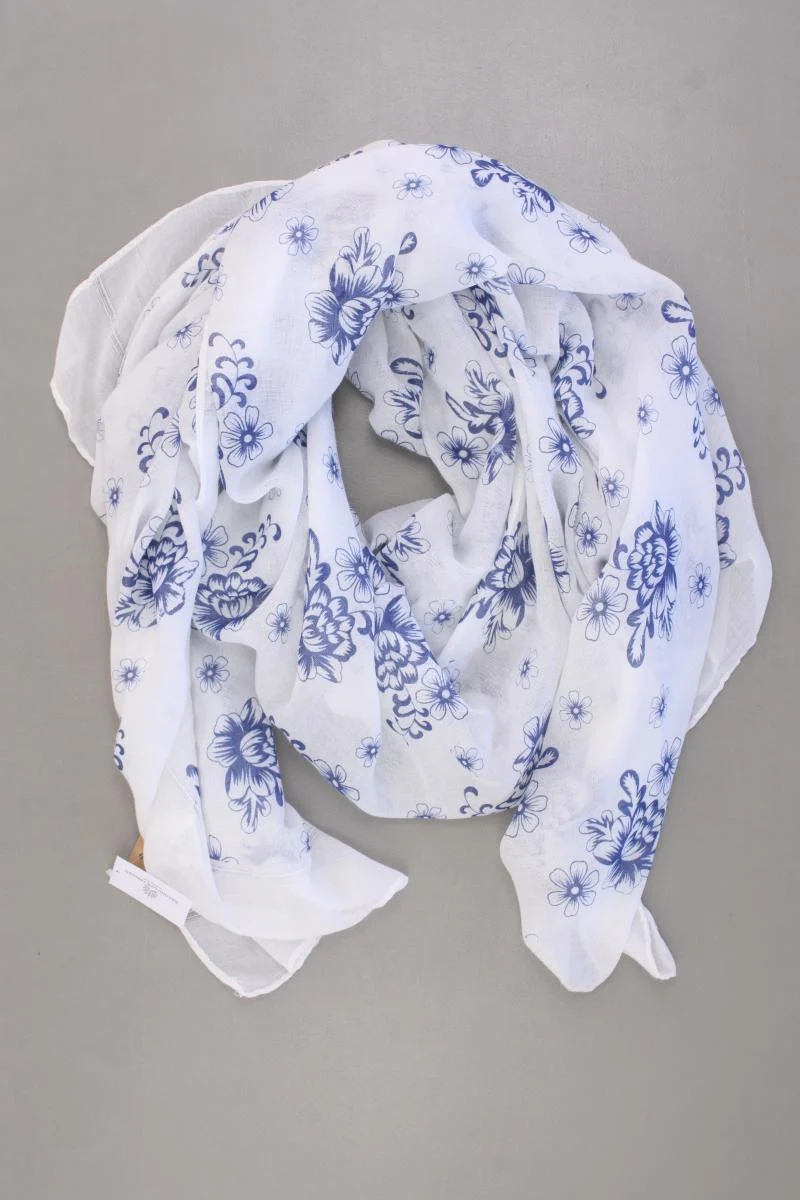 Juleeze Tuch mit Blumenmuster neu mit Etikett weiß aus Polyester