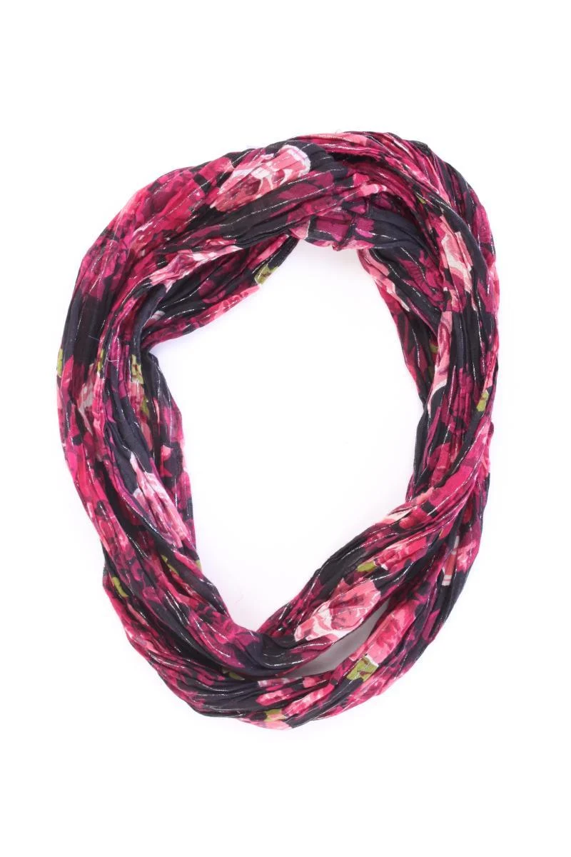 Loop mit Blumenmuster rot