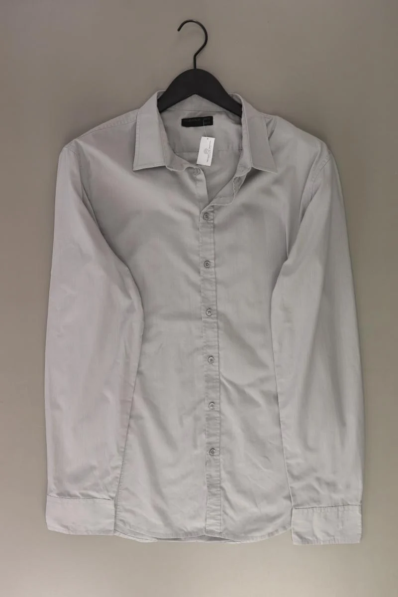 Piaza Italia Langarmhemd für Herren Gr. XXL grau