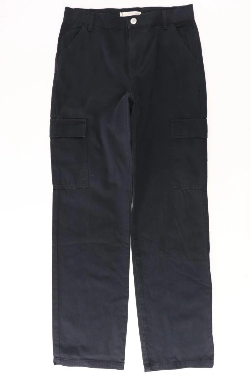 Mango Cargohose Gr. 36 schwarz aus Baumwolle