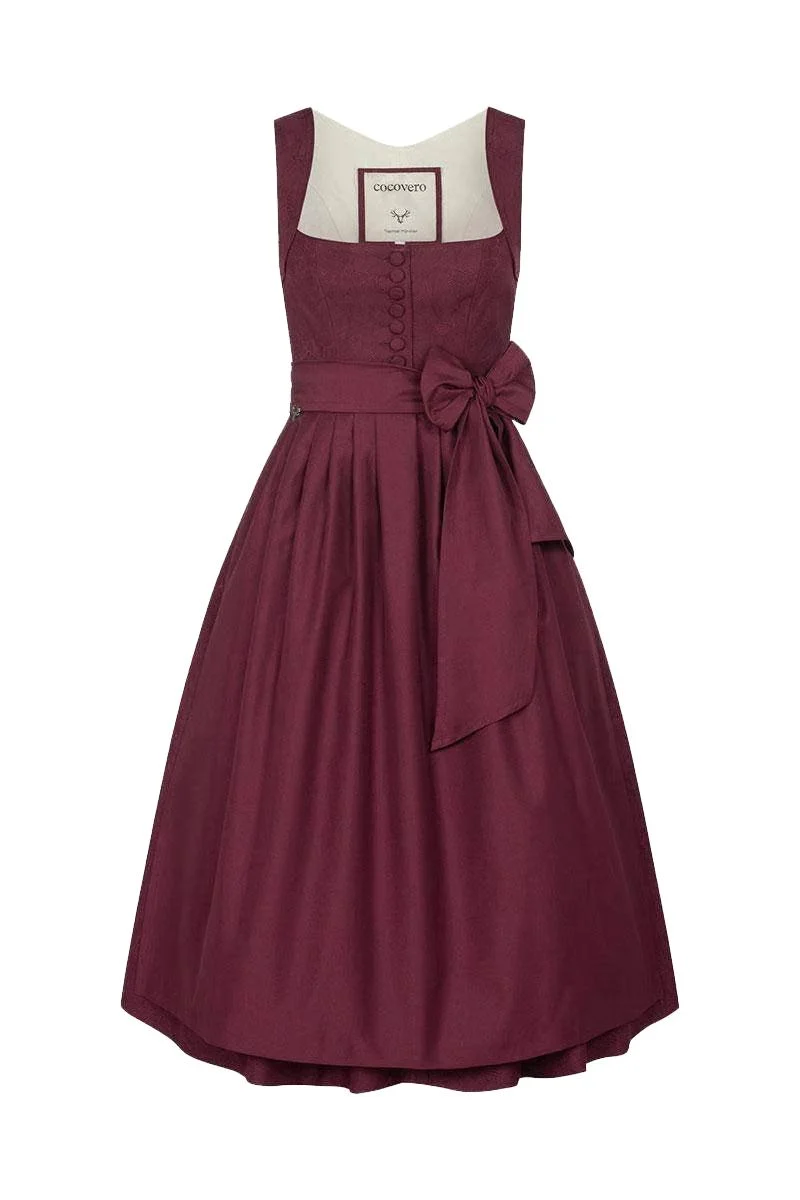 Cocovero Dirnd Hedi Tinted Bordeaux
