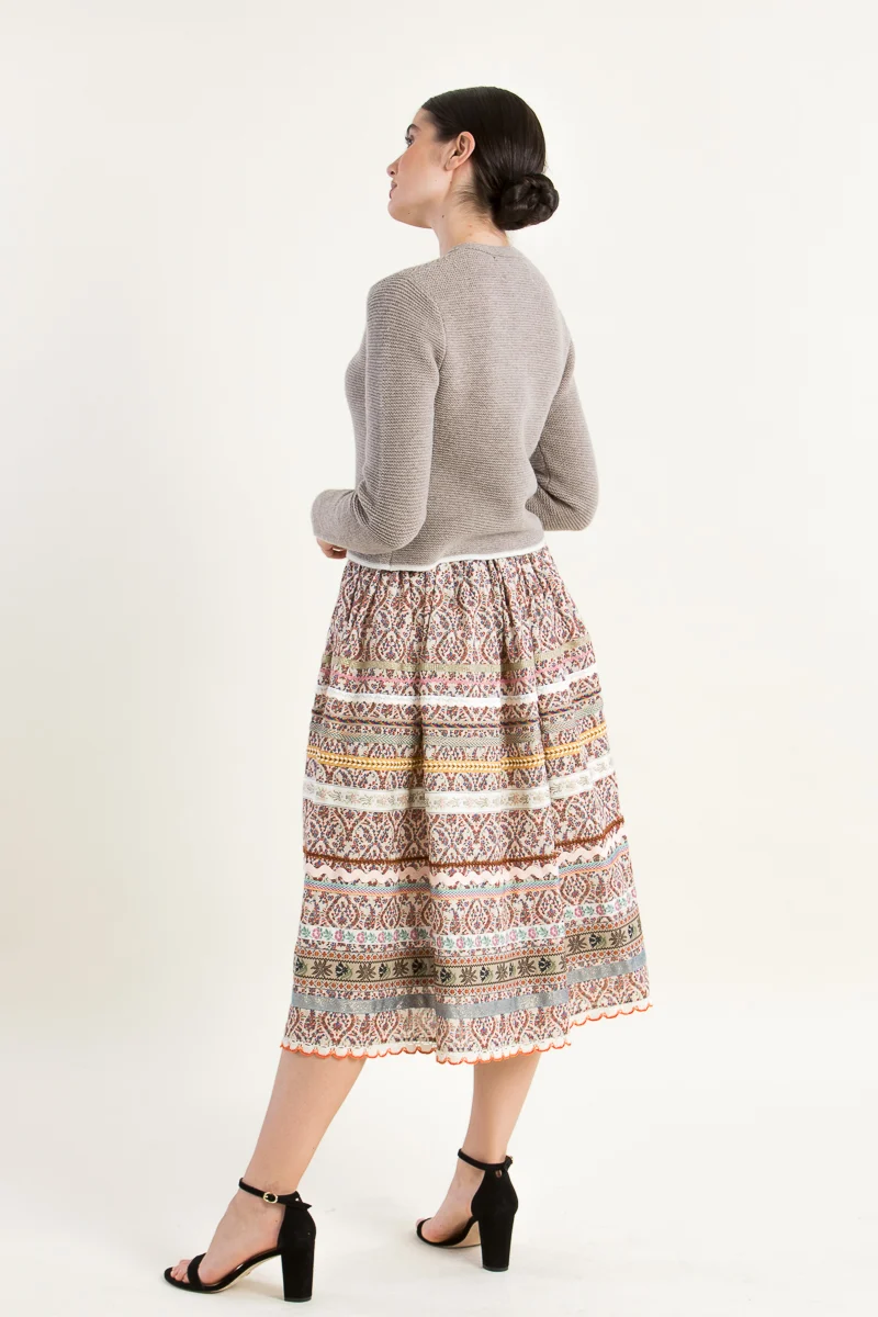 Fei scho schee Strickjanker taupe